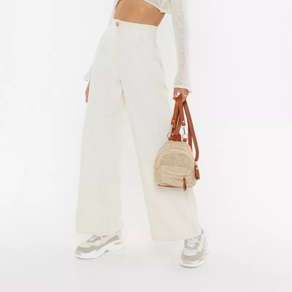 Nasty Gal Wide Leg Trouser Size 6 - Picture 1 of 8